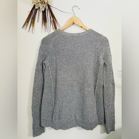 Madewell Riverside Textured Knit Sweater Heather Gray Size XXS - Picture 4 of 6